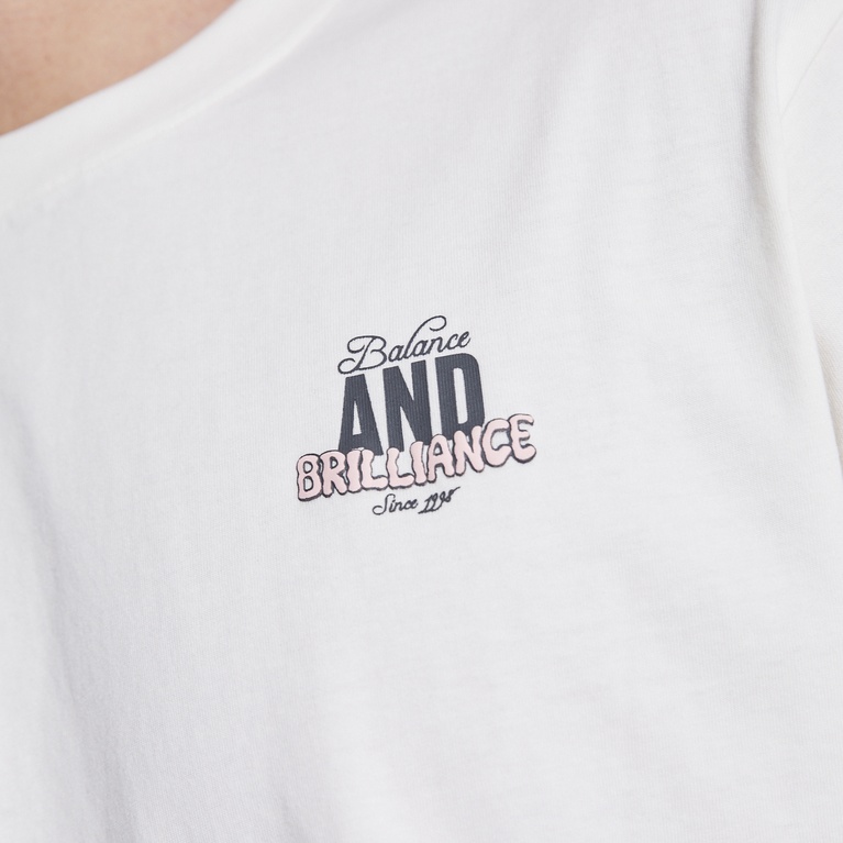 Printed tee "West" Off white